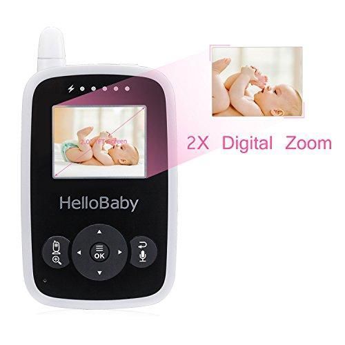 Бездротова відеоняня HelloBaby HB20 з моніторингом температури, нічним баченням (HB20) 670А20 фото