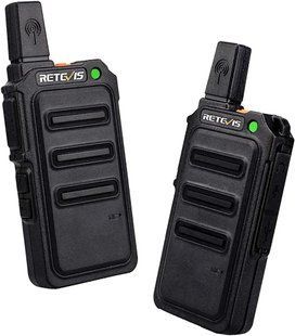 Рація Retevis RT619, акумуляторна 2-стороння радіостанція PMR446 USB, батарея 1300 мАг, VOX, 6190011 фото