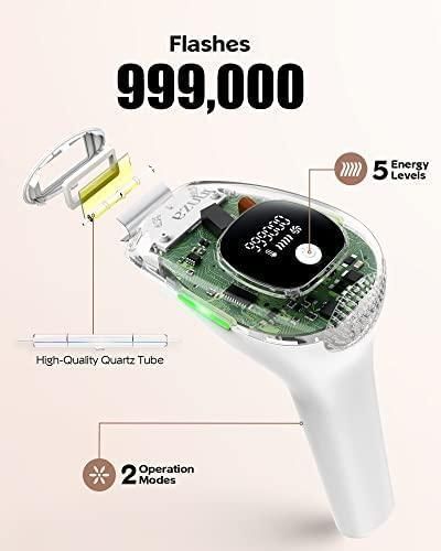 Лазерна епіляція INNZA Епіляція IPL для жінок вдома, оновлена до 999 000 безболісних спалахів 700011 фото