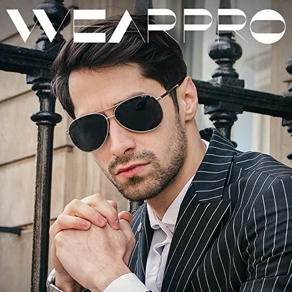 Сонцезахисні окуляри wearPro Polarised-Sunglasses-Mens-Womens-Pilot Sunglasses Unisex UV400 Protection Чорн 22200 фото
