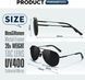 Сонцезахисні окуляри wearPro Polarised-Sunglasses-Mens-Womens-Pilot Sunglasses Unisex UV400 Protection Чорн 22200 фото 3