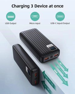 PDBEST Power Bank 27000 mAh, 22,5 W Powerbank Маленький, але потужний 3A USBC PD 3.0 QC 4.0 168878 фото