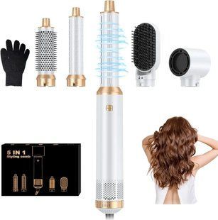 Щітка для фена, щітка для фена 5 в 1. Повітряна плойка для завивки Air Curling Wrap Styler 123677899 фото