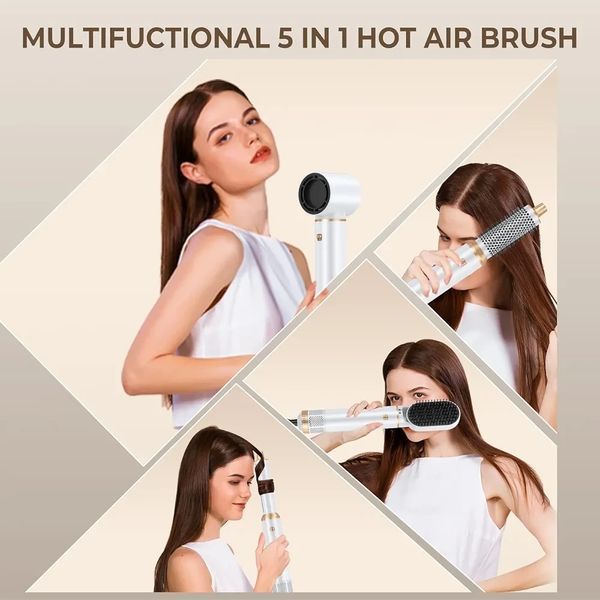 Щітка для фена, щітка для фена 5 в 1. Повітряна плойка для завивки Air Curling Wrap Styler 123677899 фото