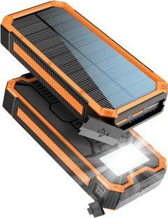 Солнечный повербанк iBattery Power Bank YD-888K c фонариком ,27000 mAh orange 12378 фото