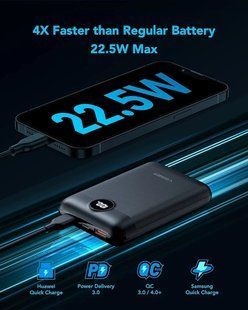 VEGER Power Bank 20000 mAh Small 22.5 W, Power Bank USB C Fast Charging External PD 3.0 QC3.0 1238555 фото