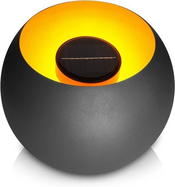 Navaris LED Solar Fire Bowl &ndash; 25 x 20,5 см &ndash; сонячний світильник для саду 123990099 фото
