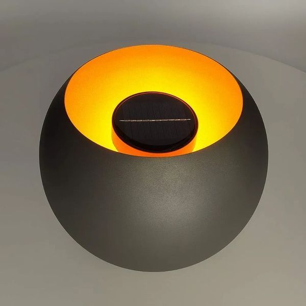 Navaris LED Solar Fire Bowl &ndash; 25 x 20,5 см &ndash; сонячний світильник для саду 123990099 фото