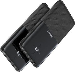VRURC Power Bank 10000mAh 2 шт , Портативний зарядний пристрій USB C & 2 USB-виходи, 2 входи Світлодіодний 12370976 фото