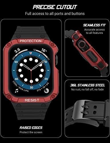 Бренд Amazon Limited] Ремінець Wearlizer для Apple Watch 44 мм із чохлом-бампером Apple Watch 560044А фото