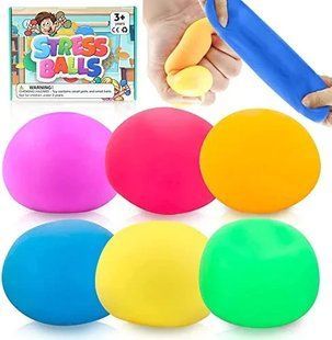 OleOletOy 6 упаковок еластичних кульок, пельменів, іграшок Squishy, набору кульок для стресу. 1200А6 фото