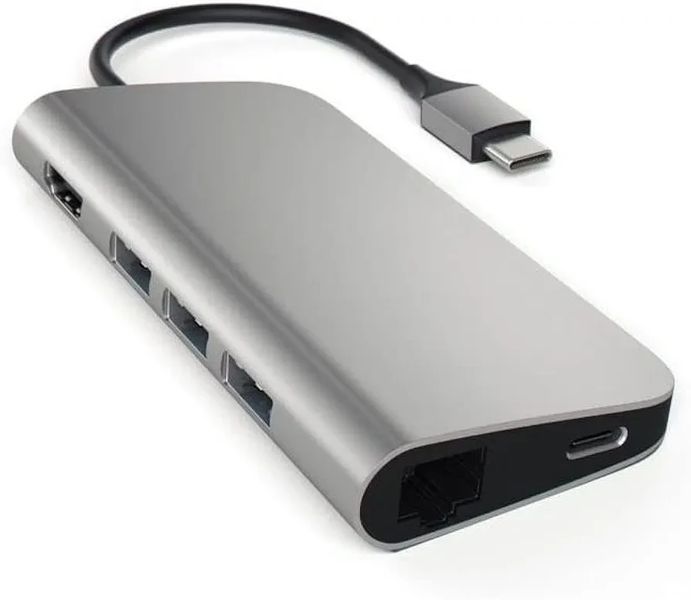 Алюминиевый многопортовый адаптер SATECHI USB-C MULTIPORT 40756 фото