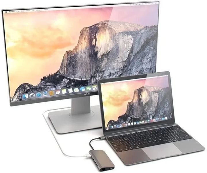 Алюминиевый многопортовый адаптер SATECHI USB-C MULTIPORT 40756 фото