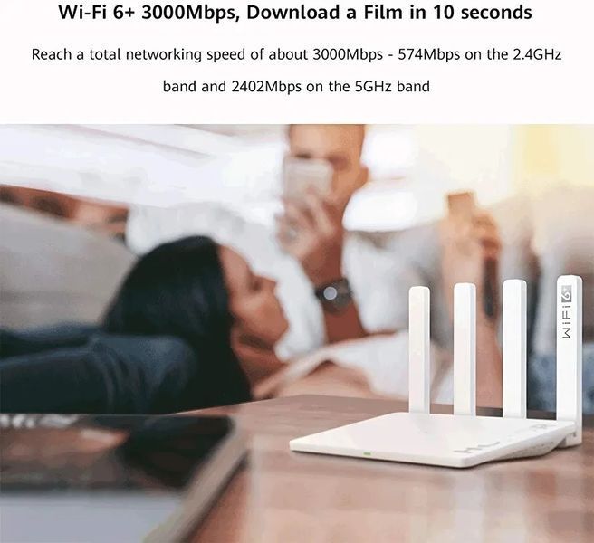 Маршрутизатор HONOR 3 WiFi 6 Plus 3000 Мбіт/с 50006 фото