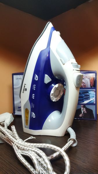 Парова праска LAMBIX Керамічна підошва Шнур крутиться на 360 градусів 2200 W 988878 фото