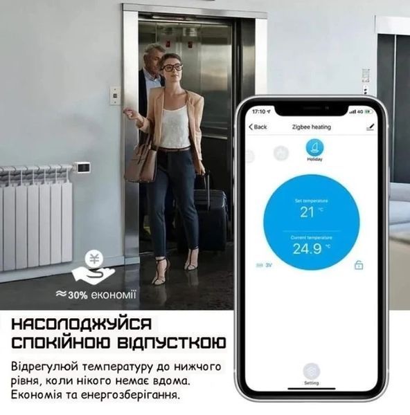 Терморегулятор MOKO SH4-Z, контроллер температуры в комплекте с программируемым шлюзом TZ01 с технологией Zigb 12390089 фото