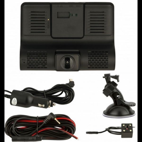 DVR відеореєстратор із трьома камерами:&nbsp;основна ширококутна 170&deg; Full HD камера, 120&deg; камера салону, і 1789968776 фото