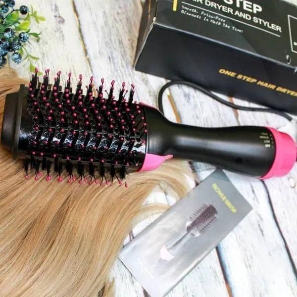 Фен-гребінець 3 в 1 стайлер для укладання волосся браш One Step Blower Brush Ф877767 фото