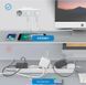 Розподільна вилка VOOMY 5-в-1, 3-контактний розгалужувач розеток з 2 USB-портами, блок живлення 4000 Вт з USB 123778 фото 5