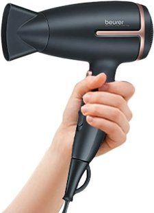 Дорожній фен Beurer Style Pro HC25, легкий портативний фен зі складною ручкою для використання в усьому 8566670 фото