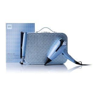 Выпрямитель и фен для волос ghd chronos & helios Limited Edition Deluxe в цвете Icy Blue 500888 фото