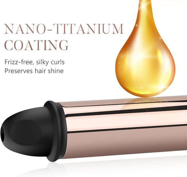 Parwin pro beauty вращающаяся плойка на 360&deg; бигуди 25 мм с нанотитановым покрытием и ЖК-дисплеем 120-210&deg;C 70004 фото
