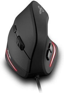 Дротова миша zelotes для комп&rsquo;ютера, 3200 точок на дюйм, 6 кнопок LED USB Optical Ergonomic Mouse, 2256669 фото