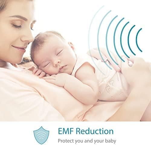 Радіоняня Moonybaby EMF Reducer з дистанційними камерами, QuadView 60, 20 днів роботи від батареї, 5" HD 720p 110002 фото