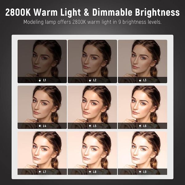 NEEWER Оновлений спалах S101-300W Studio Monolight Strobe Flash 300W 5600K Повністю металевий 3777687 фото