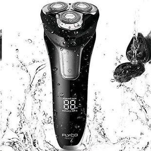 Електробритва для чоловіків, FLYCO Smart Shaver з цифровим дисплеєм, вологе та сухе використання 7400C04 фото