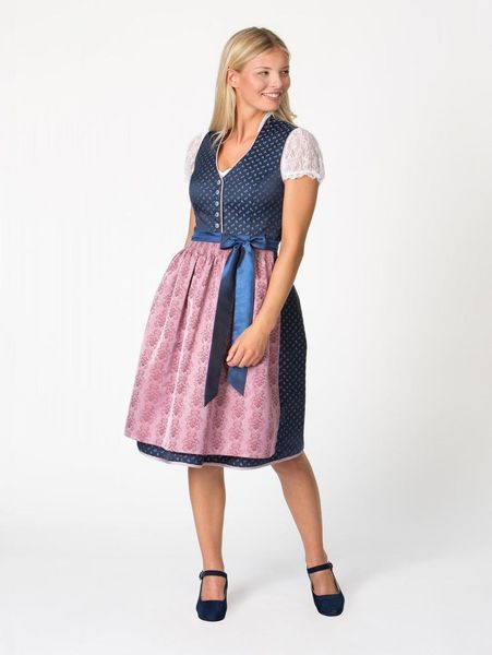Stockerpoint Dirndl EDELWUID Dirndl Cynthia blau-rose 900090 фото