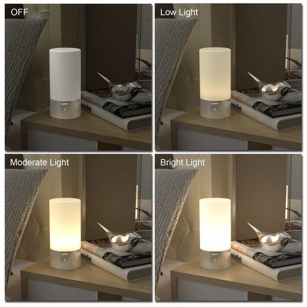 Сенсорний LED нічник AUKEY LT-T6, сірий корпус з RGB 566800 фото